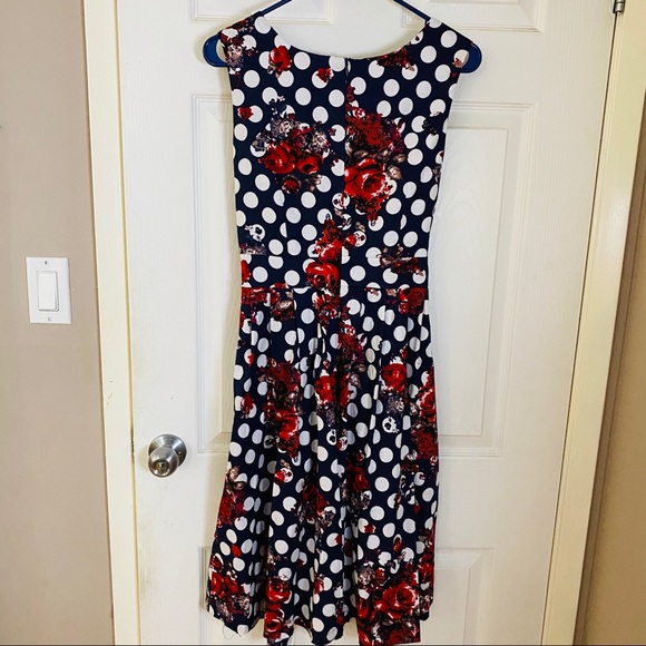 Summer Floral/Polka Dot Dress - Picture 5 of 9
